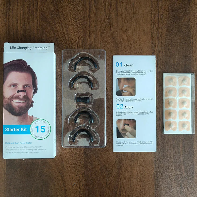 15 Pairs of Magnetic Nasal Strips - Nasal Breathing Dilators Kit for Enhanced Airflow, Improved Sleep Quality, and Snoring Reduction