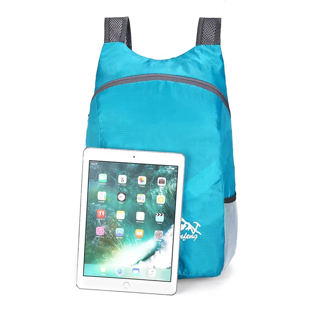 20L Unisex Lightweight Waterproof Outdoor Backpack - Portable Foldable Daypack for Camping, Hiking, and Leisure Activities