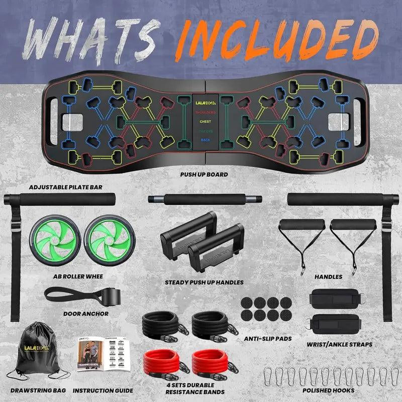 LALAHIGH Portable Home Gym-18Pcs