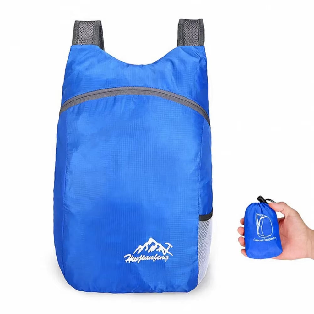 20L Unisex Lightweight Waterproof Outdoor Backpack - Portable Foldable Daypack for Camping, Hiking, and Leisure Activities