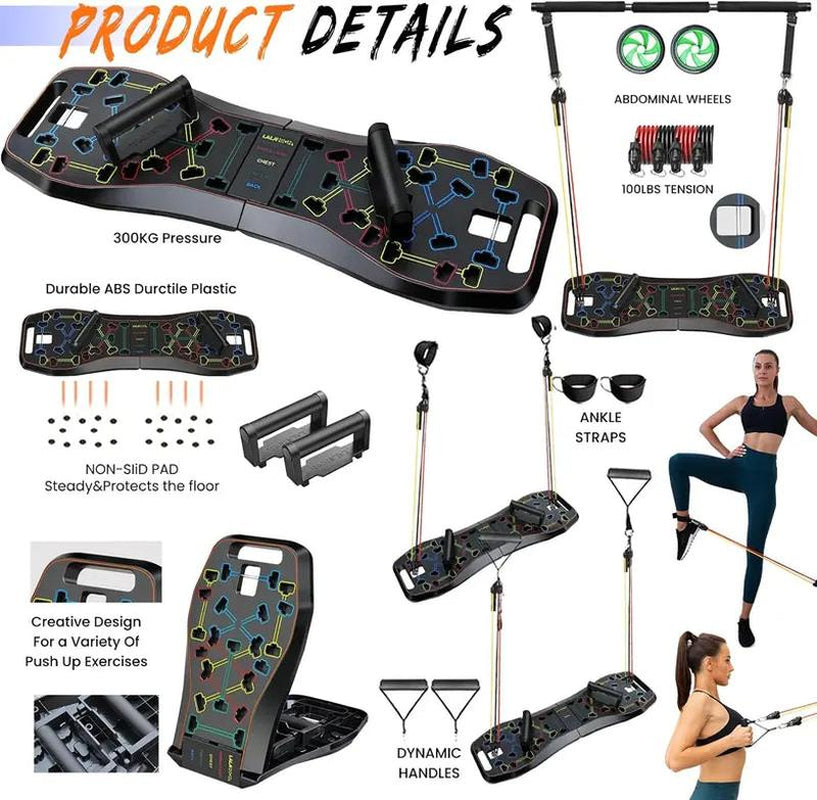 LALAHIGH Portable Home Gym-18Pcs