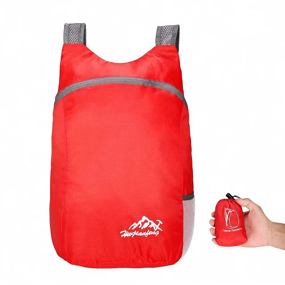 20L Unisex Lightweight Waterproof Outdoor Backpack - Portable Foldable Daypack for Camping, Hiking, and Leisure Activities