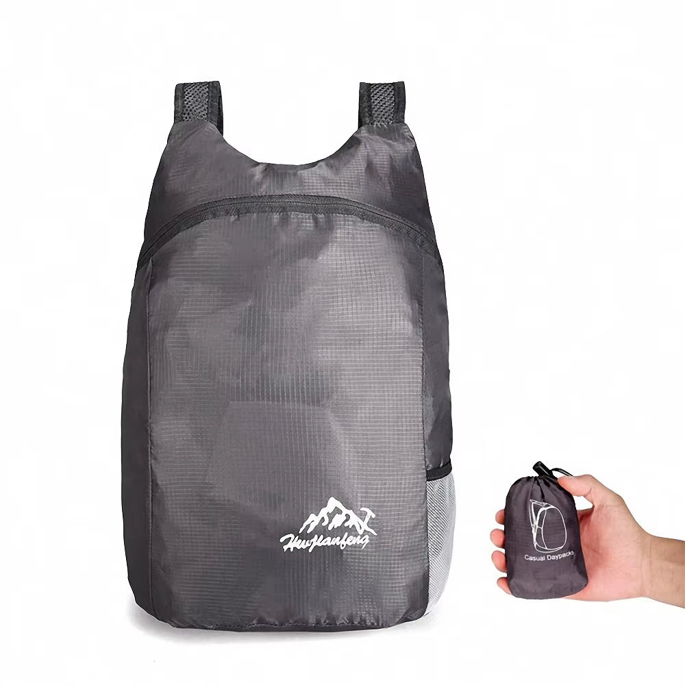 20L Unisex Lightweight Waterproof Outdoor Backpack - Portable Foldable Daypack for Camping, Hiking, and Leisure Activities