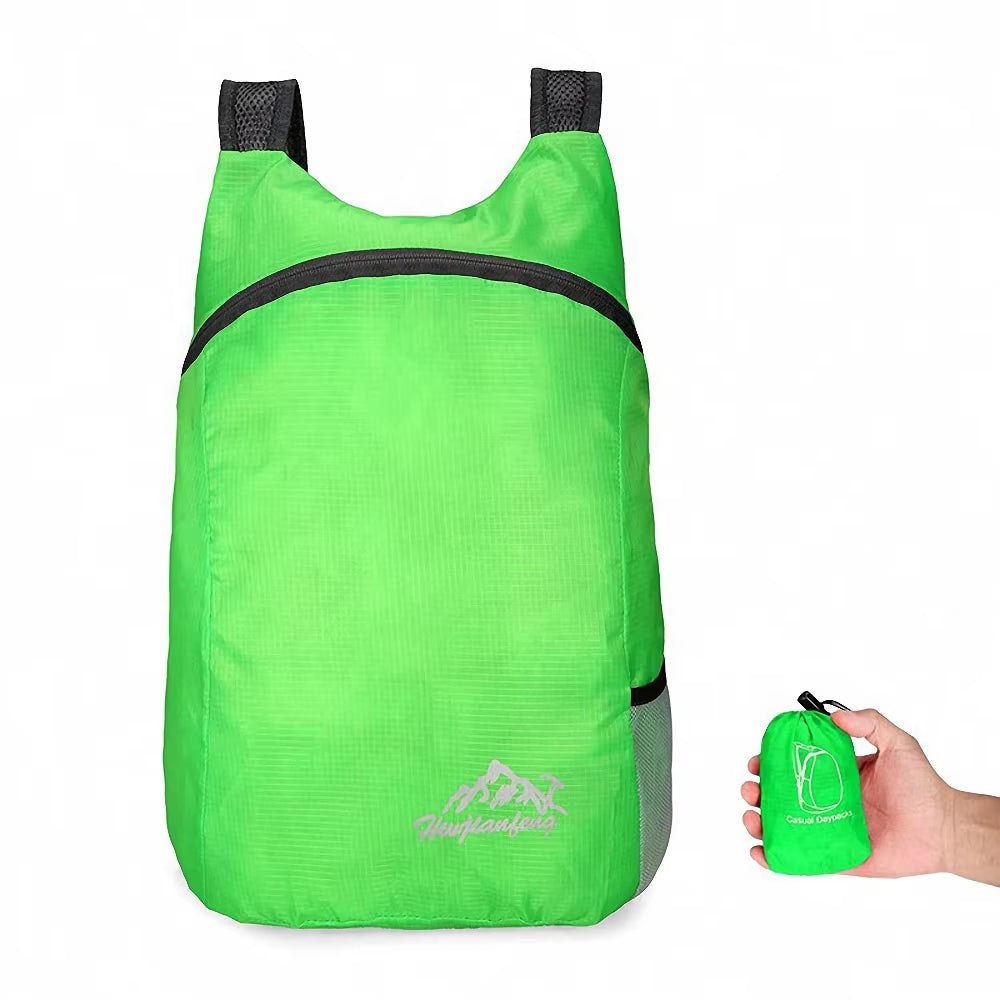 20L Unisex Lightweight Waterproof Outdoor Backpack - Portable Foldable Daypack for Camping, Hiking, and Leisure Activities
