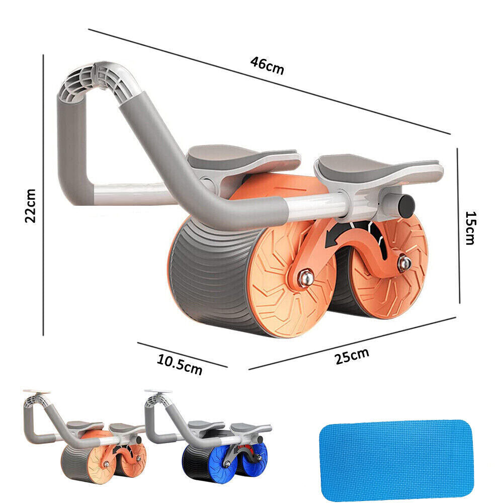 Automatic Rebound Abdominal Wheel with Elbow Support and Anti-Slip Design for Enhanced Fitness Training