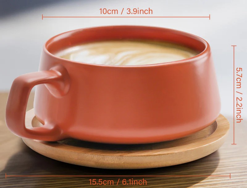 Set of 4 Cappuccino Cups