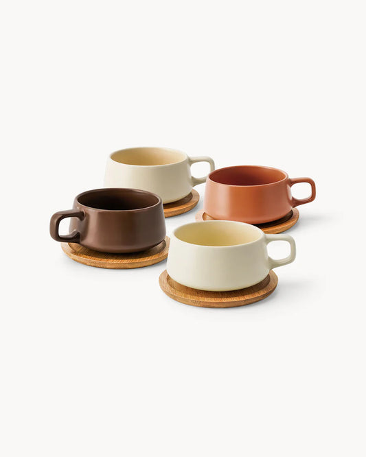 Set of 4 Cappuccino Cups
