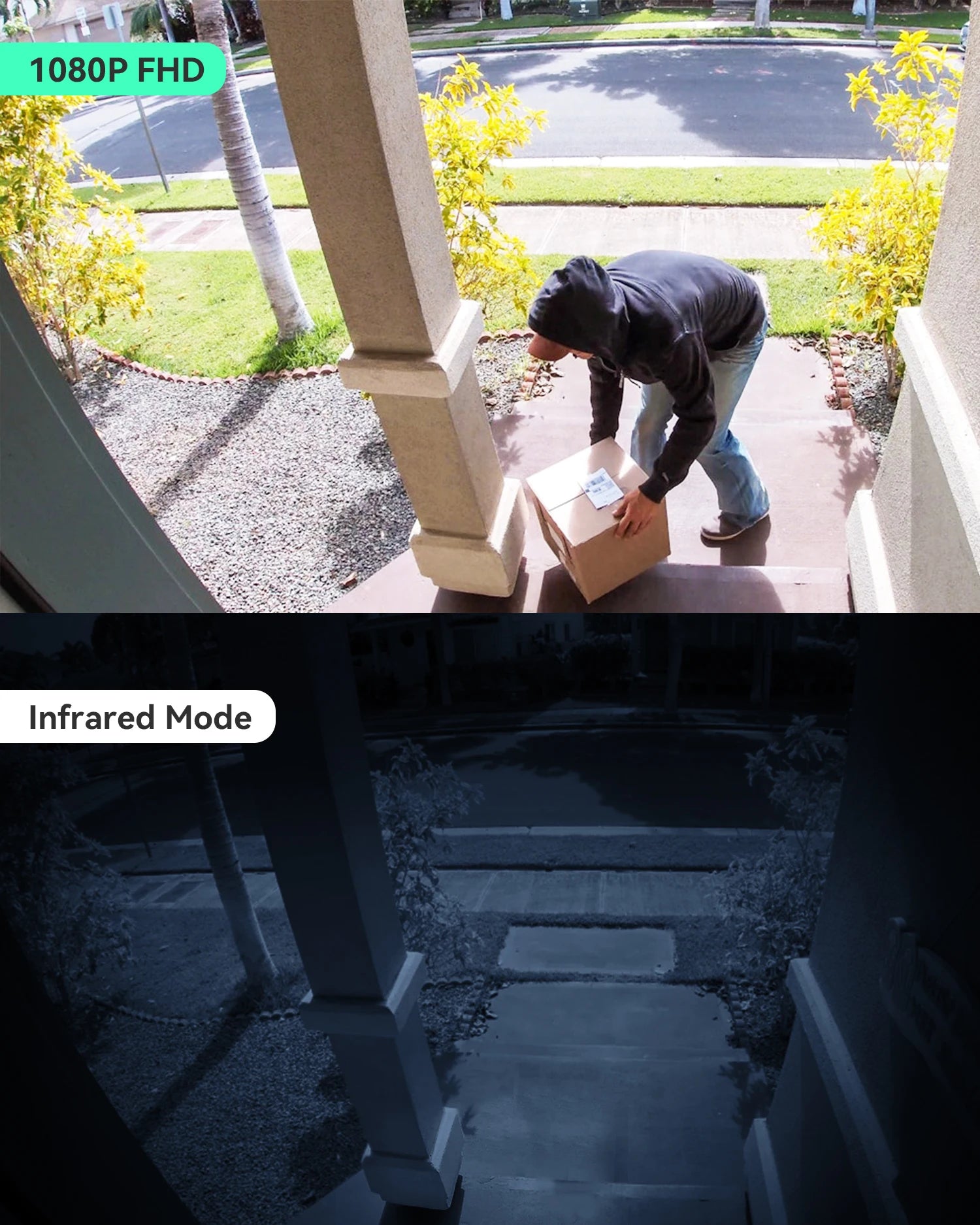CPVAN 2.4G Wireless WiFi Video Doorbell with 1080P HD Camera and AI-Enhanced Night Vision Security Features